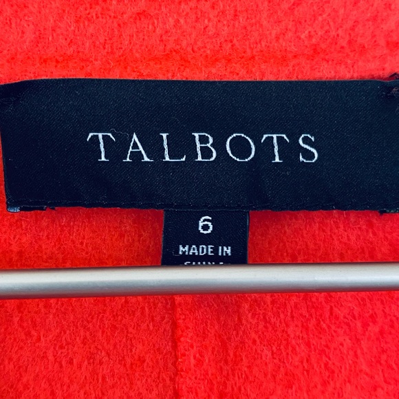 Talbots Double Faced Wool Blend Single Button Closure Blazer In Cayenne Size 6 - Picture 5 of 8